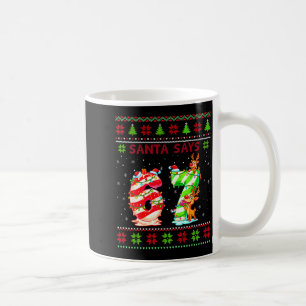 Santa Says 67 Candy Cane Christmas 6 7 Meme Gen Z Coffee Mug