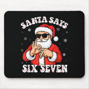 Santa Says 6 7 Six Seven Meme Baseball Number 67 G Mouse Mat