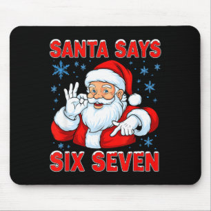 Santa Says Six Seven Funny Gen Z Christmas Gag Bra Mouse Mat