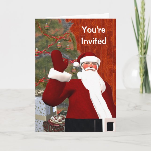 Santa Says You're Invited Invitation (Front)