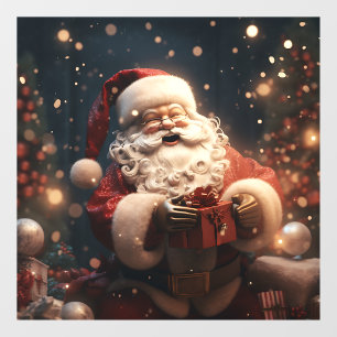 Santa Scene Window Cling
