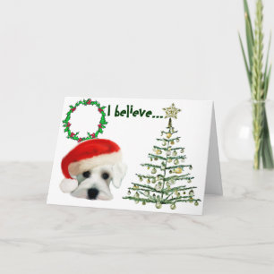 Santa Schnauzer Christmas Card