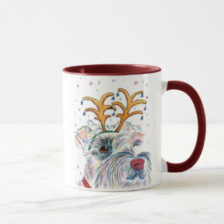 Santa Schnauzer Mug