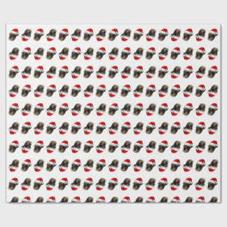 Santa Schnauzer Wrapping Paper