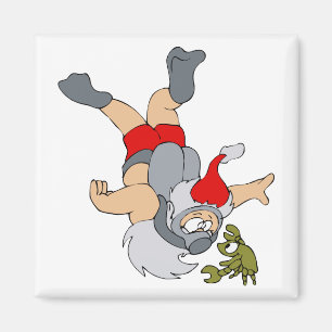 Santa scuba diving magnet