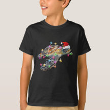 Santa sea turtle Christmas t-shirt