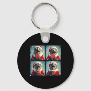 Santa Seal Ocean Animal Photography Sea Lion Chris Key Ring
