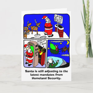 Santa Security Christmas Card