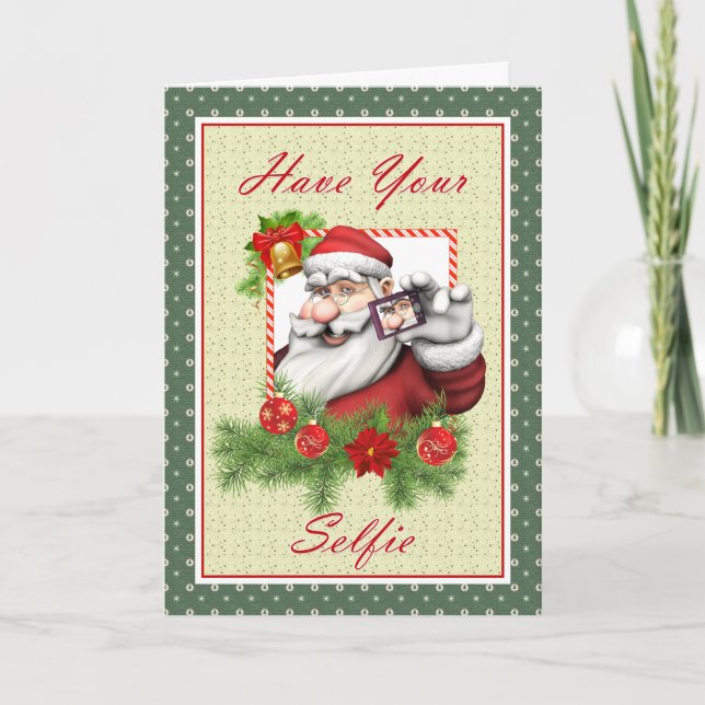 Santa Selfie Christmas Card (Front)