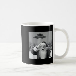Santa Selfie With Reindeer Ufo Funny Xmas Men Wome Coffee Mug
