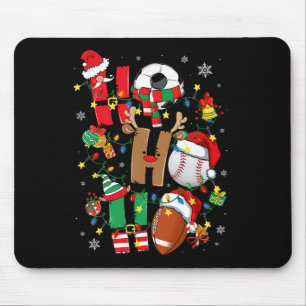 Santa Sell Footll Soccer Pyjamas Ho Ho Christmas X Mouse Mat