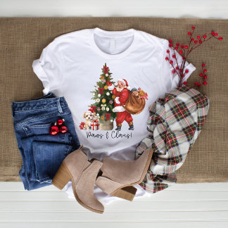 Santa Shirt | Paws & Claus Christmas T-Shirt