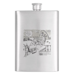 Santa Shock stainless steel flask