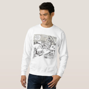 Santa Shock white sweatshirt