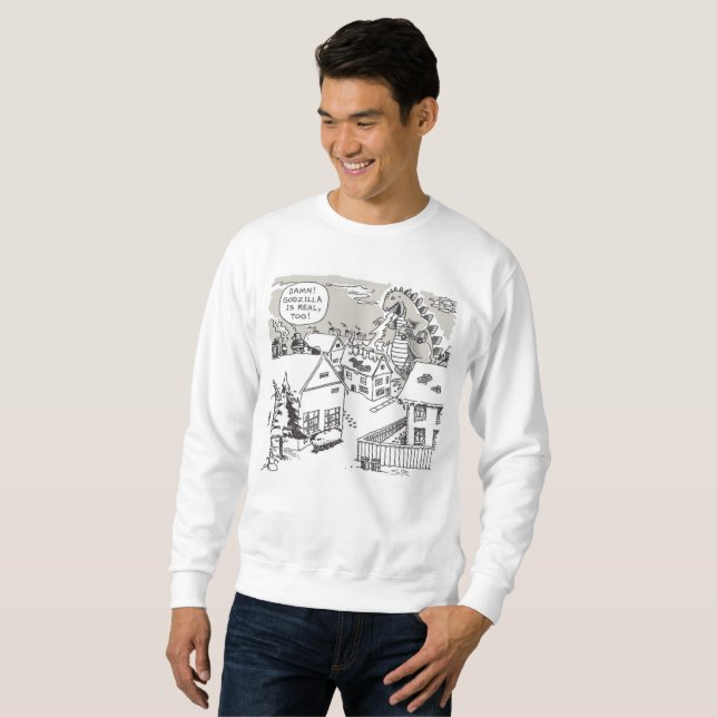 Santa Shock white sweatshirt (Front Full)