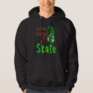 Santa Skateboard Christmas  Skate Skateboarding  3 Hoodie