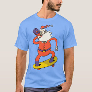Santa skateboard T-Shirt