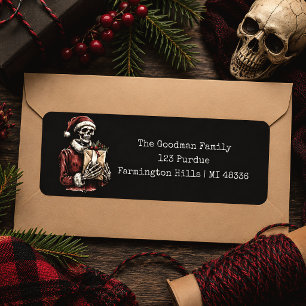 Santa Skeleton Spooky Christmas
