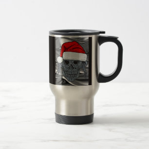 Santa Skeleton Travel Mug