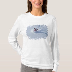 Santa Skiing at Snowbird Ski Resort, Wasatch T-Shirt