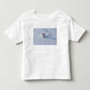 Santa Skiing at Snowbird Ski Resort, Wasatch Toddler T-Shirt