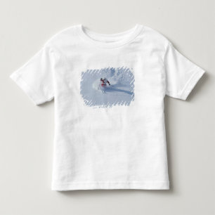 Santa Skiing at Snowbird Ski Resort, Wasatch Toddler T-Shirt