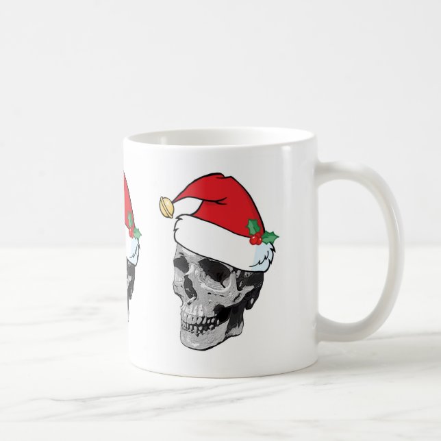 Santa Skull Christmas Mug (Right)