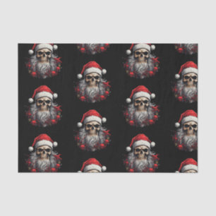 Santa Skull Gift Tissue (Black) Tissue Paper