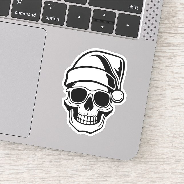 Santa skull Goth Christmas (Detail)