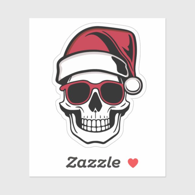 Santa skull Goth Christmas (Sheet)