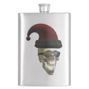 Santa Skull Hip Flask