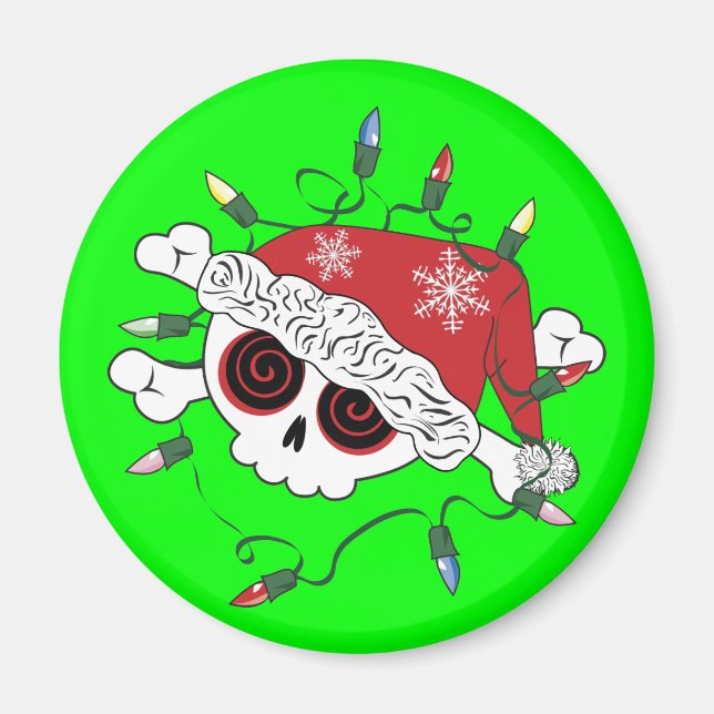 Santa Skull Magnet (Front)