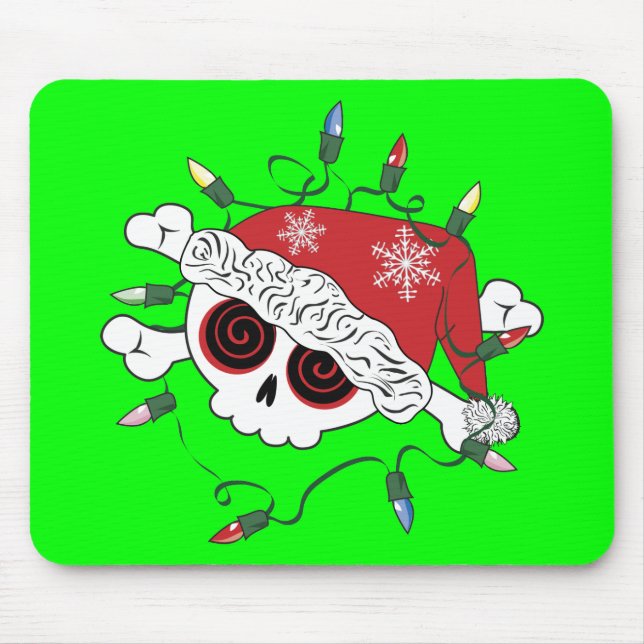 Santa Skull Mouse Mat (Front)