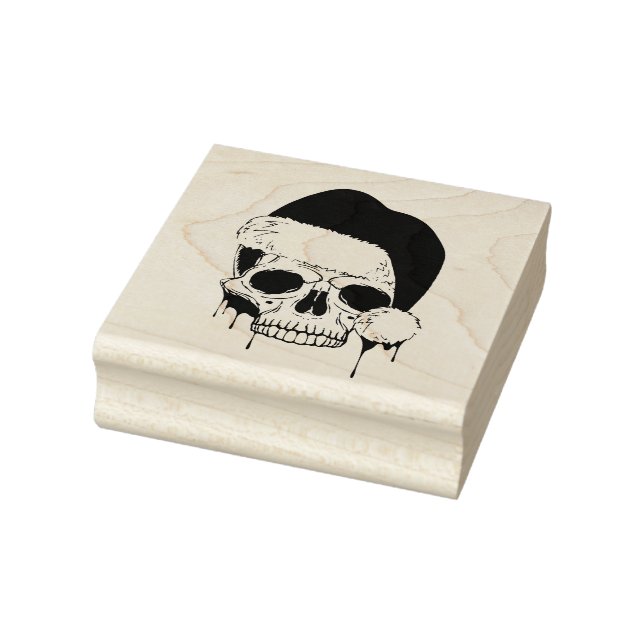 Santa Skull Rubber Stamp (Stamp)