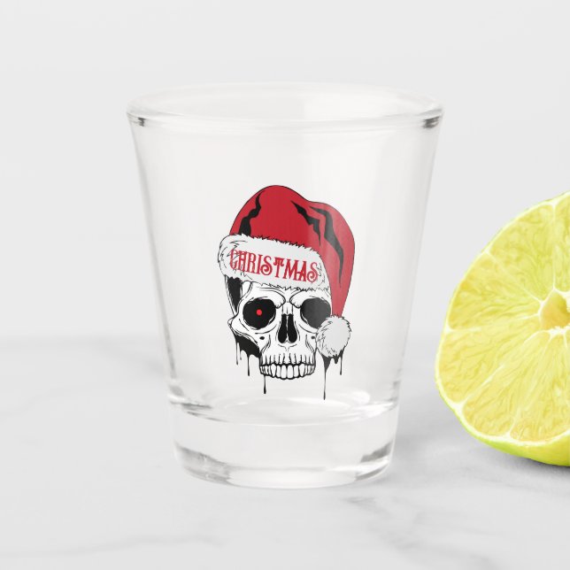 Santa Skull Shot Glass (Front)