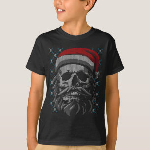Santa Skull Ugly Christmas Santa Lover Y Christmas T-Shirt