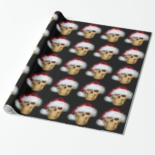 Santa Skull Wrapping Paper