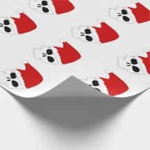 Santa Skulls Wrapping Paper