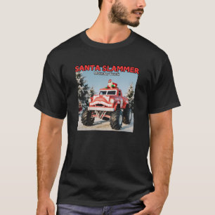 Santa Slammer Monster Truck T-Shirt