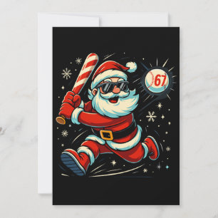 Santa Slams the 6-7 Christmas Meme Holiday Card