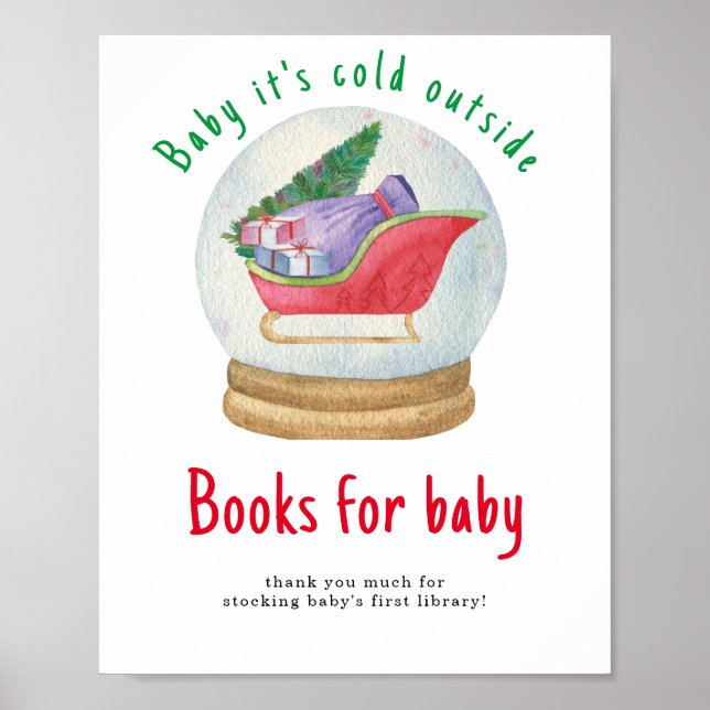 Santa sled - Books for baby Poster (Front)