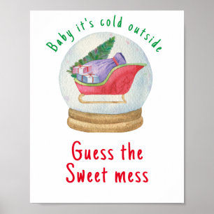 Santa sled - Guess the sweet mess Poster