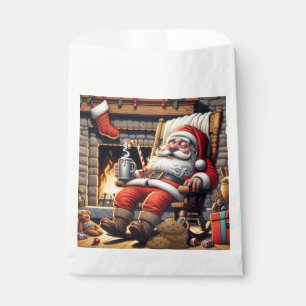 Santa sleeping Christmas Favour Bags