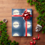 Santa, Sleigh and F-16 Jets Military Christmas Wrapping Paper<br><div class="desc">This patriotic military holiday Christmas wrapping features Santa Claus and his sleigh pulled by a team of F-16 Fighting Falcon jets with a full moon background.  -</div>