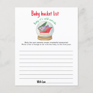 Santa sleigh - Baby bucket list