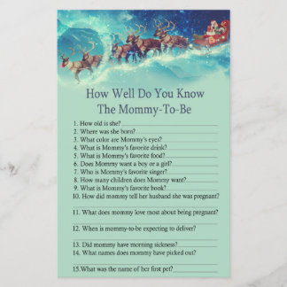 Santa Sleigh Christmas how well do you know game