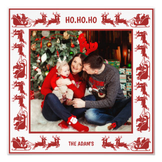 Santa Sleigh Ride Christmas Photo Frame