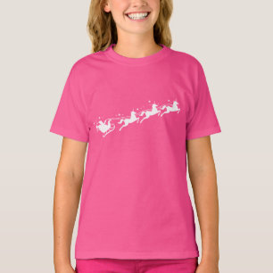 Santa Sleigh with Unicorns  T-Shirt