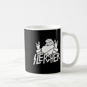 Santa Sleigher Funny Christmas For Metalheads Coffee Mug
