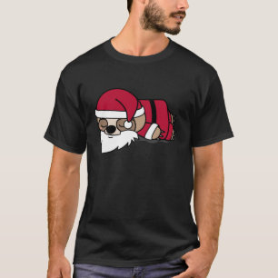 Santa Sloth in Xmas Eve T-Shirt
